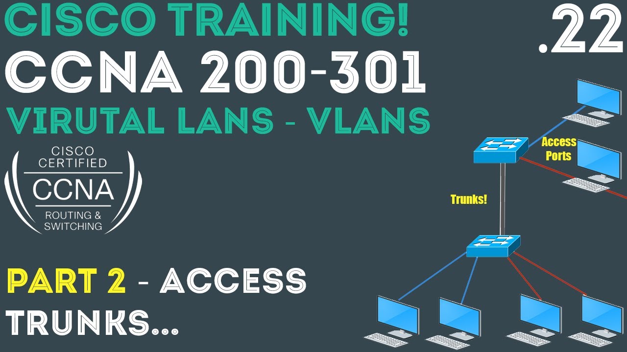 Cisco - CCNA Certification 200-301 - VLANs Part2. Access Ports & Trunks Sns-Brigh10