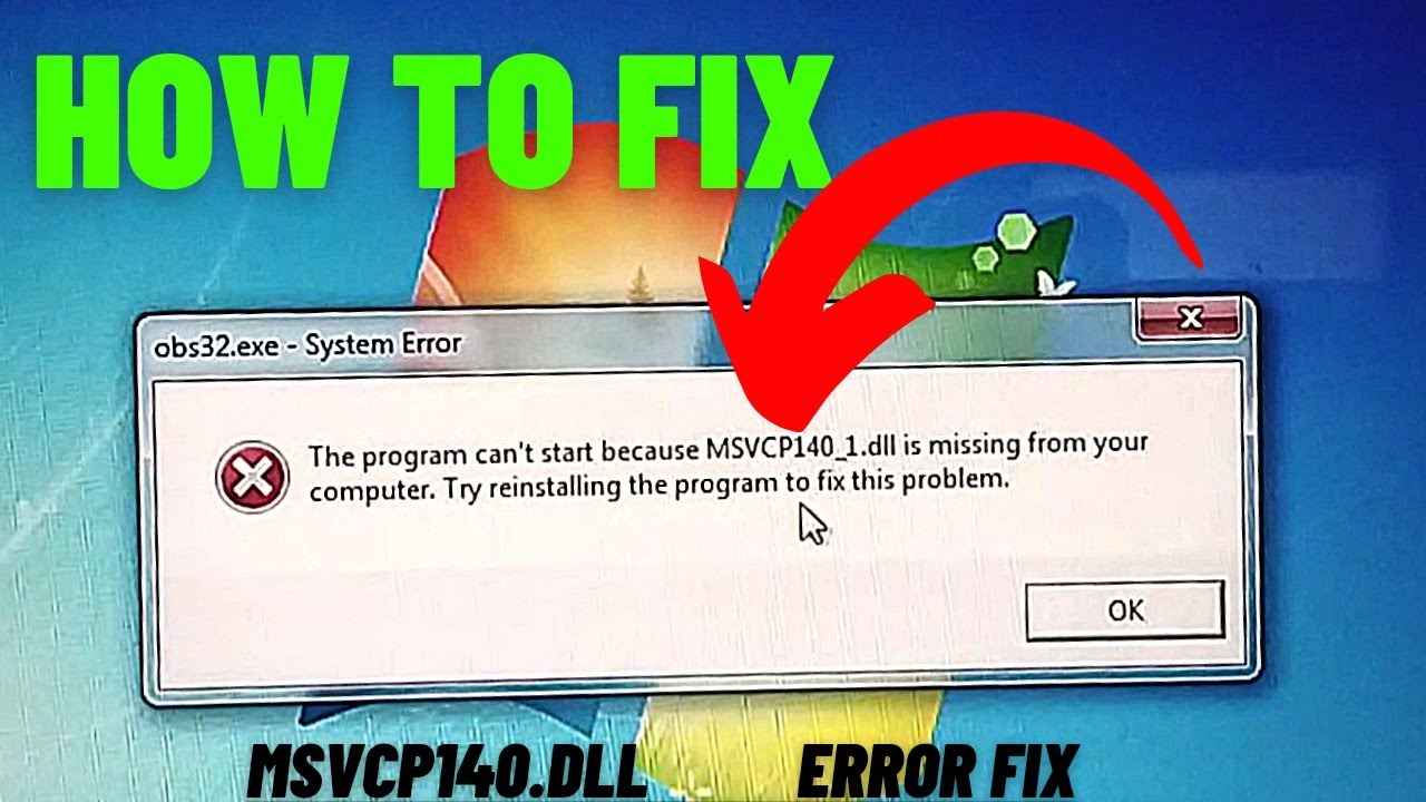 How To Fix MSVCP140_1.dll Is Missing Error On Windows 10 🔥 Or Windows 7