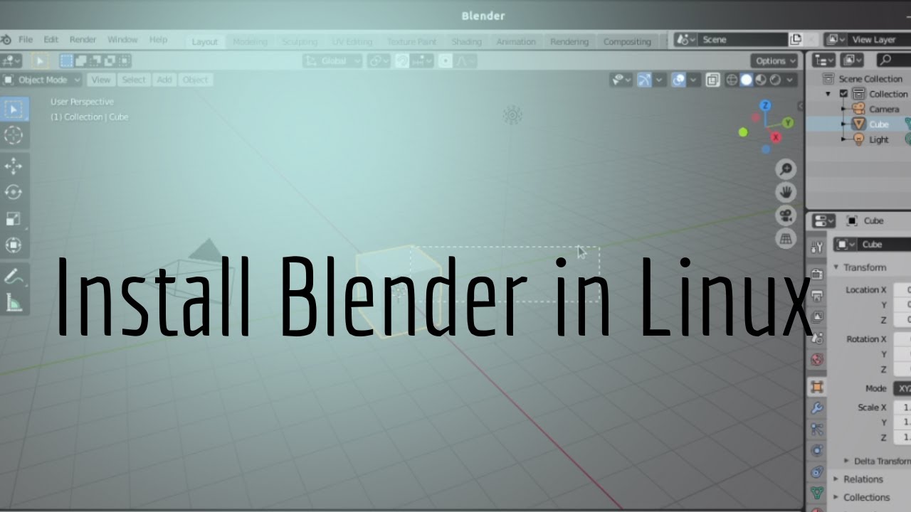 blender for linux mint