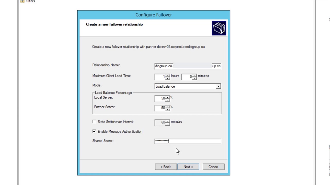 Синхронизация dhcp серверов windows server 2012 r2