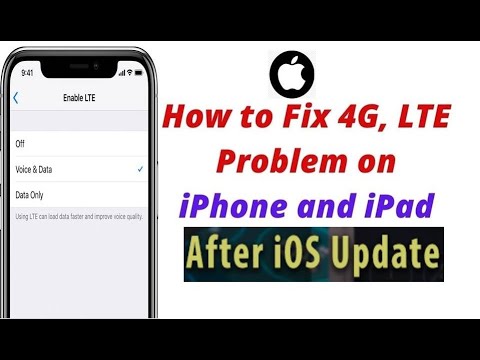 How to fix 3G, 4G, LTE, problem on iPhone and iPad after iOS update