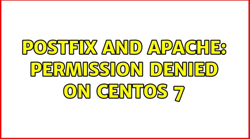 Centos permission denied как исправить