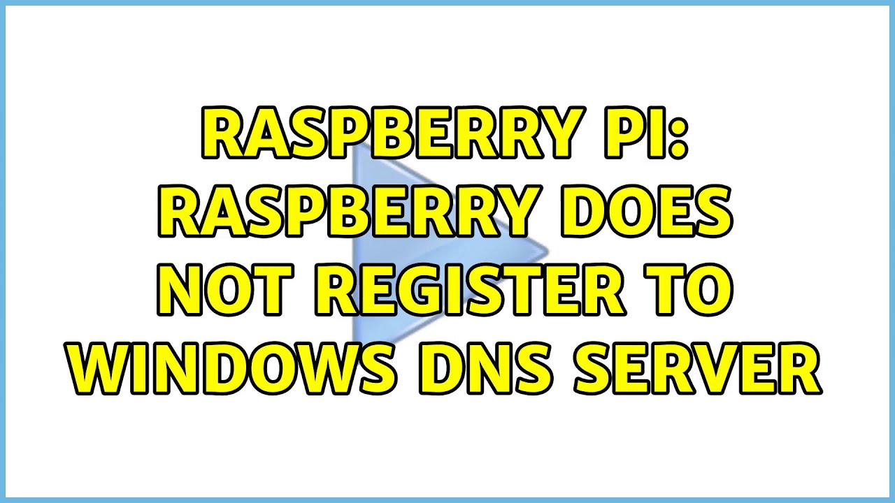 Настройка dns raspberry pi