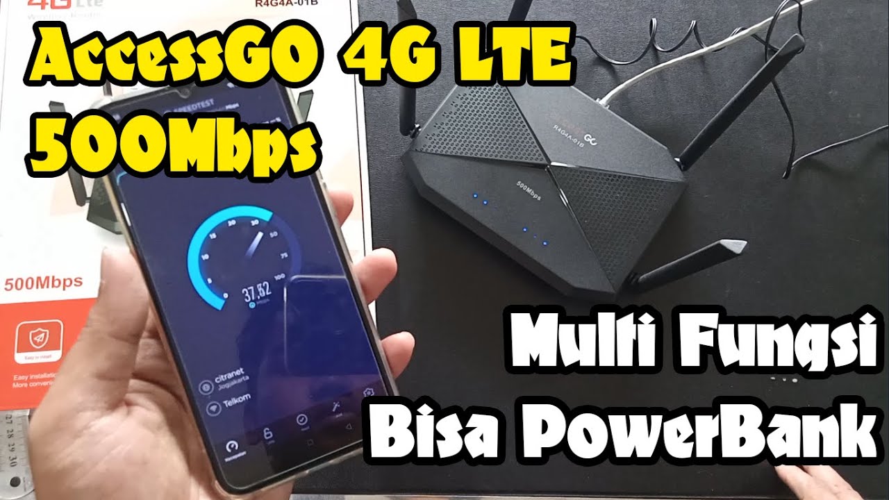 Router AccessGO 4G LTE R4G4A-01B Modem Wi-Fi Terbaik Multi Fungsi