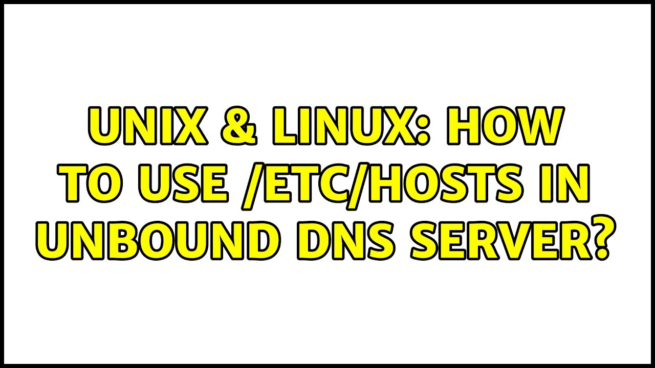 Unbound dns настройка виндовс