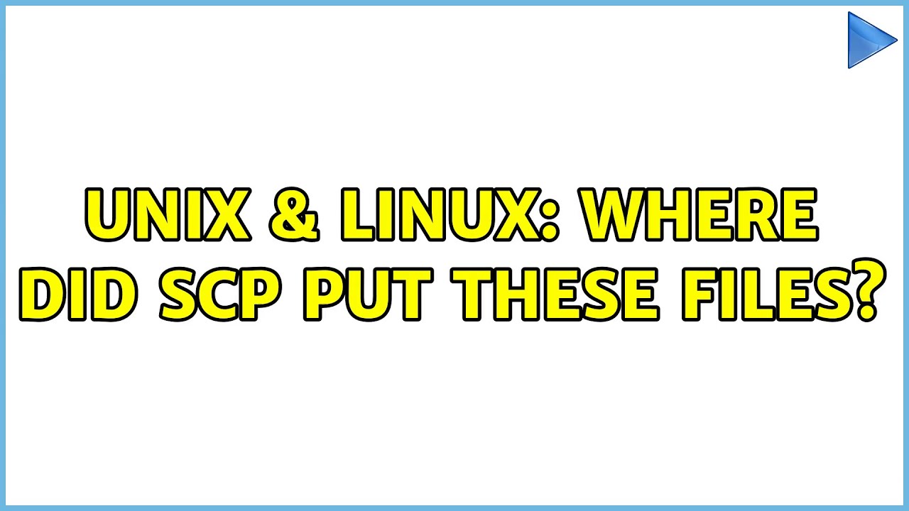 Scp linux не работает