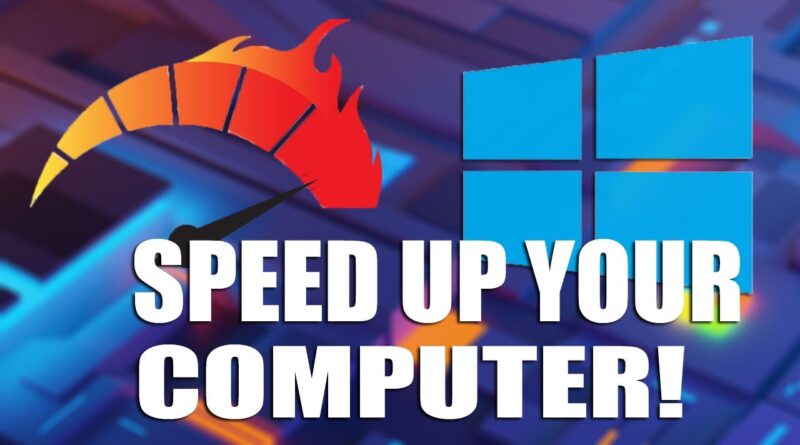 how to make your computer OR Laptop faster Performance windows 7,8,10 ...