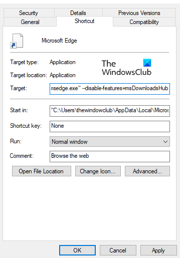 Disable New Download Flyout in Microsoft Edge