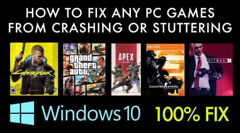 How To Fix Any PC Games From Crashing Or Stuttering (2021 Tutorial ...