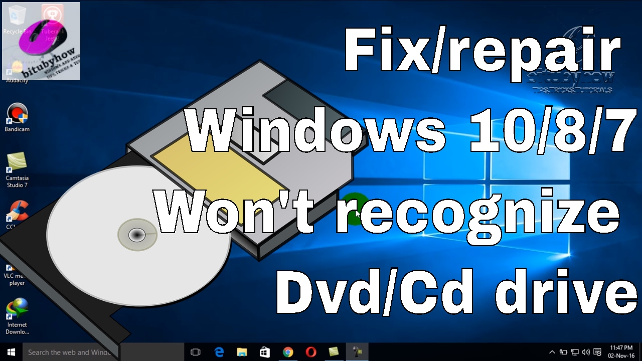 How To Fix/Repair Windows Won't Recognize Dvd-Cd Drive