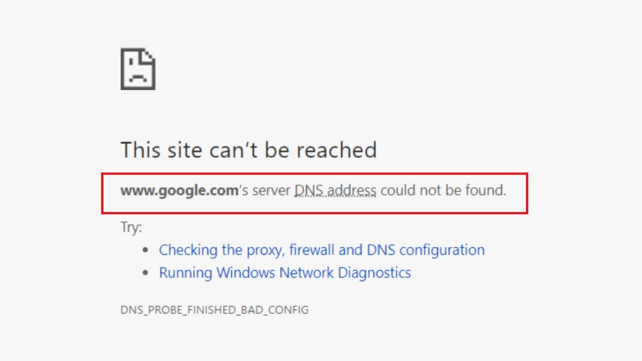 How To Fix Server Dns Address Could Not Be Found Error In Chrome