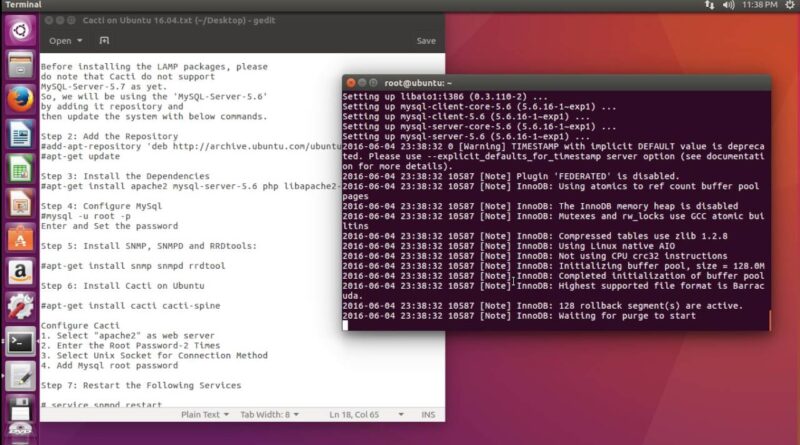 Как установить cacti ubuntu