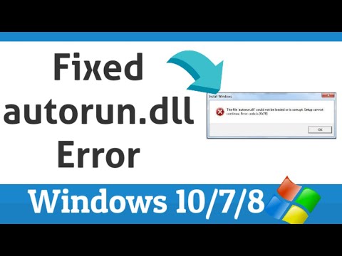 Программа sources autorun dll не предназначена для выполнения в windows