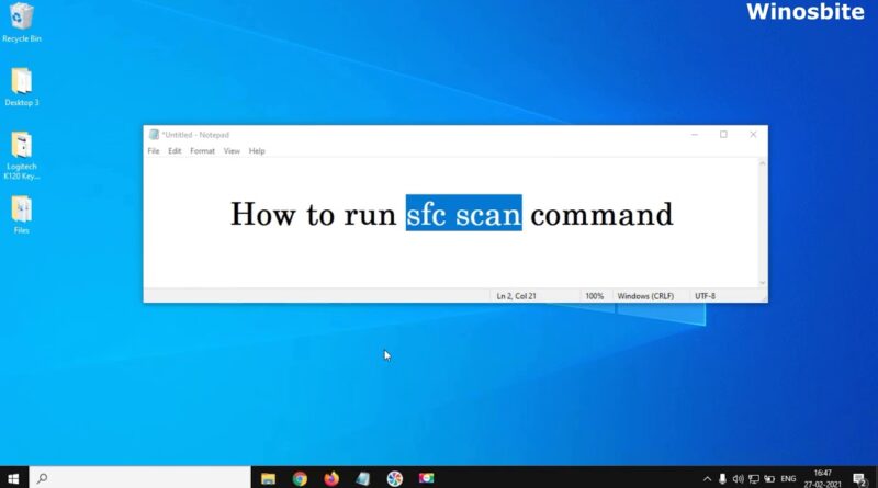 Sfc scannow windows 10 не запускается