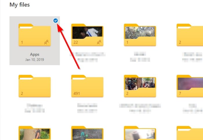 How to share a file or folder in OneDrive