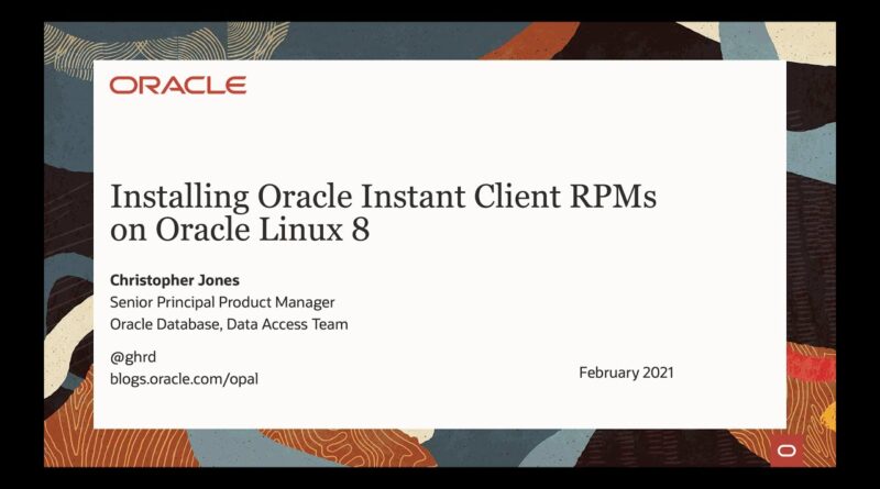 Linux установить oracle client