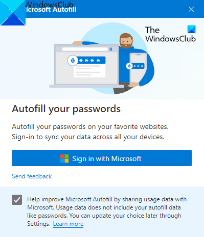 How to Setup and Use Microsoft Autofill Password Manager on Chrome