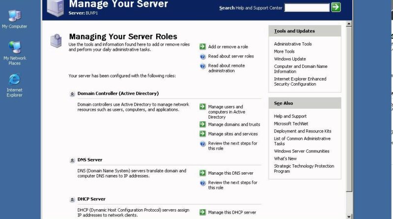 Настройка dhcp windows server 2003