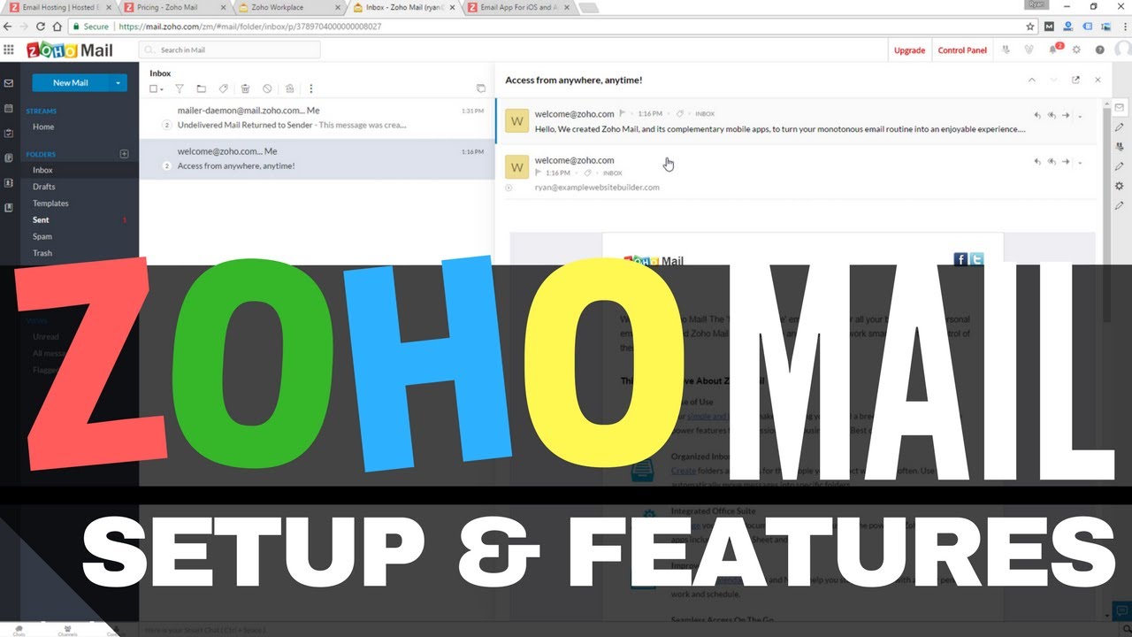 Zoho Mail Setup Walkthrough Features What YOU Get For Free