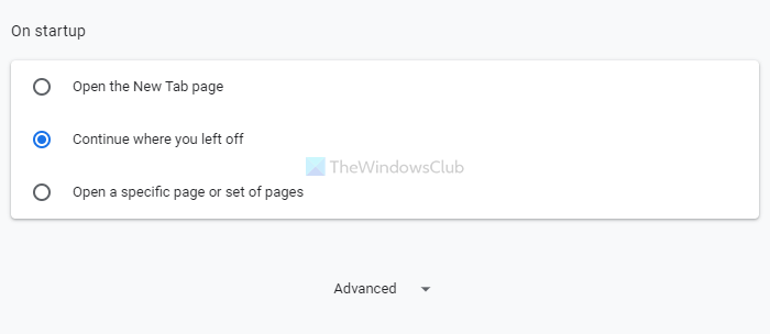 How to restore Last session or Chrome tabs after a crash