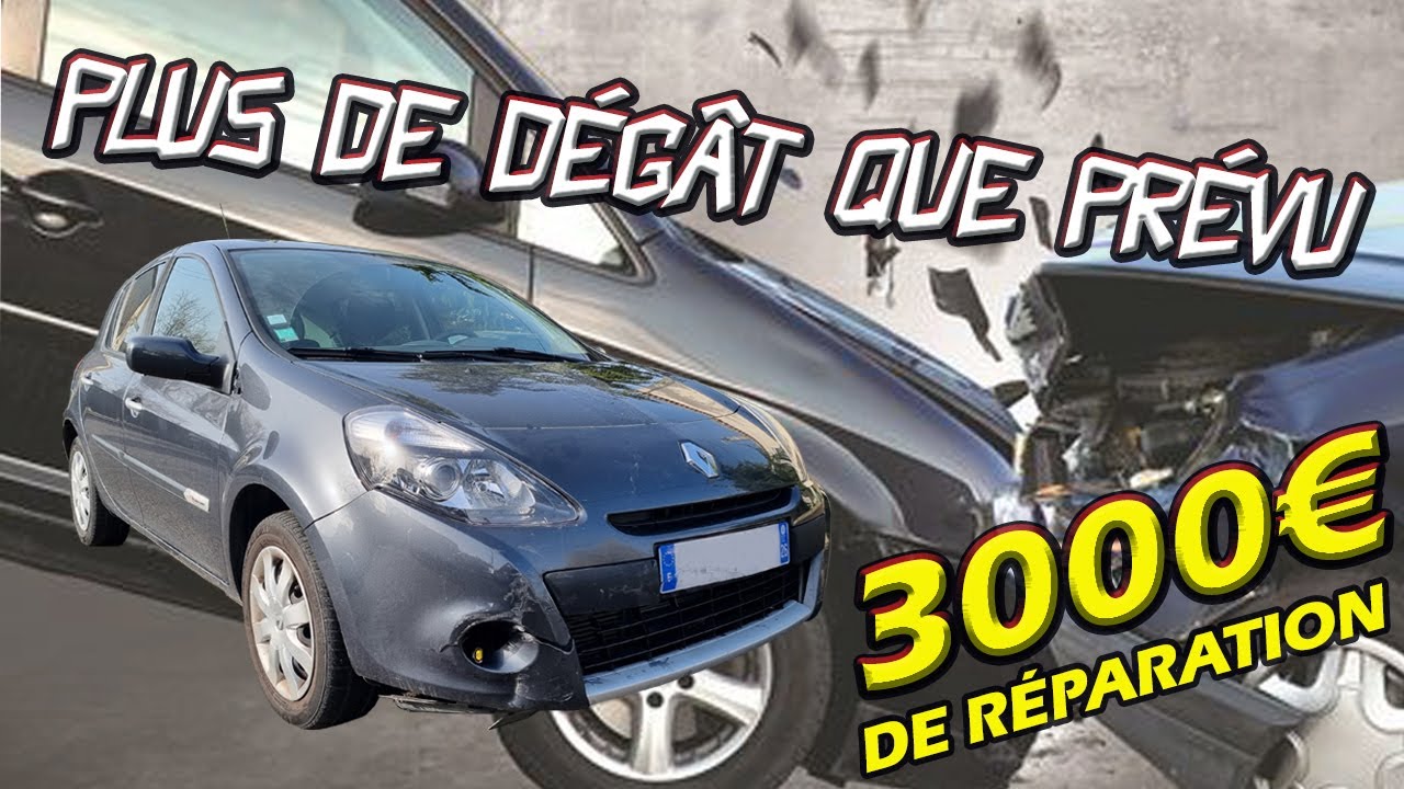 De nouveau la CLIO a été accidentée!!!!!3000€ de réparation!!!! (Partie 1)