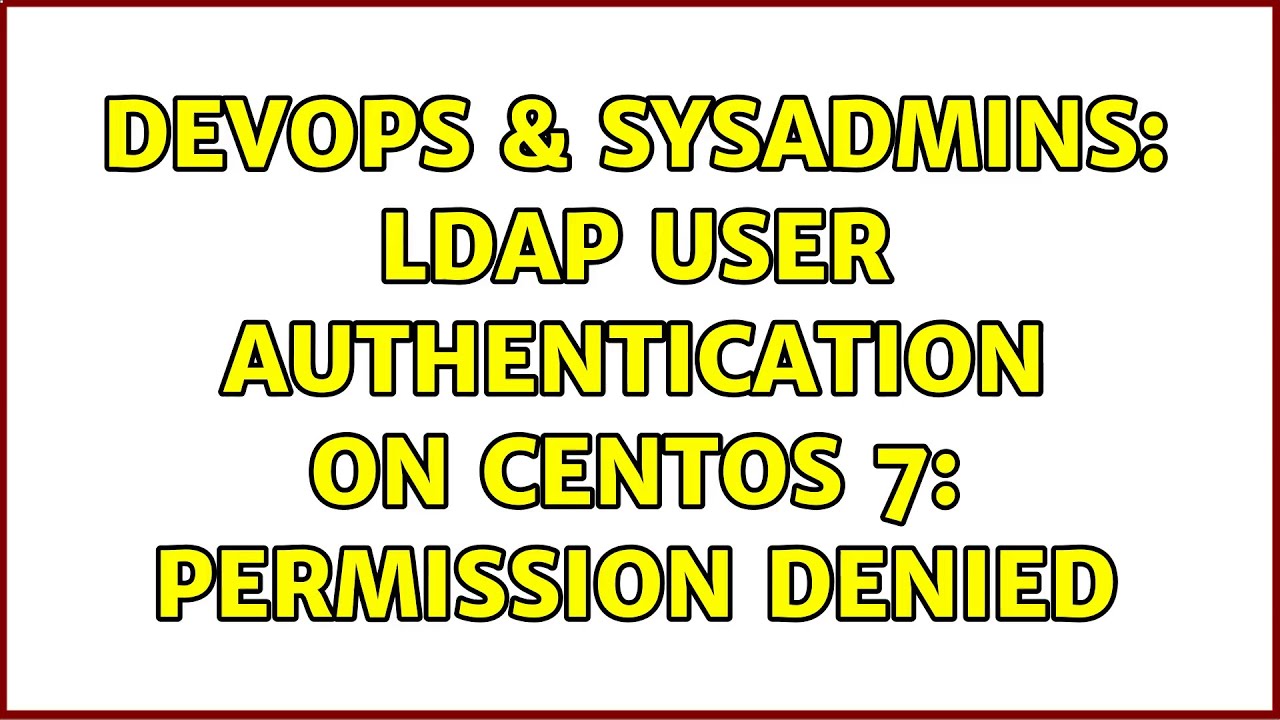 Centos permission denied как исправить