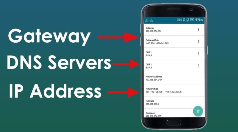 find gateway ip address android