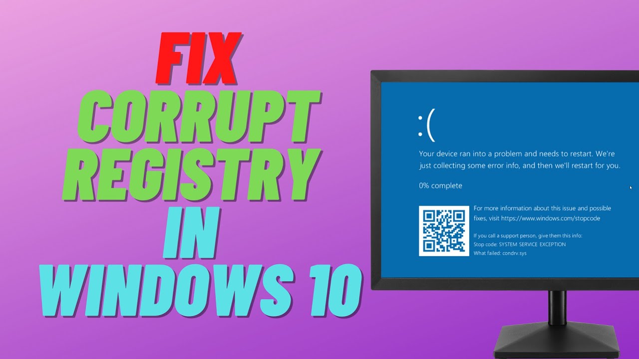 how to repair corrupted registry in windows 7