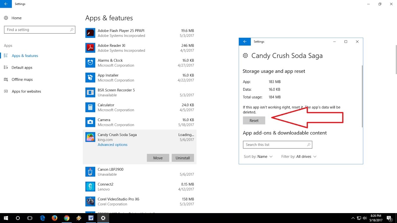 How To Repair Reset Apps Programs In Windows 10