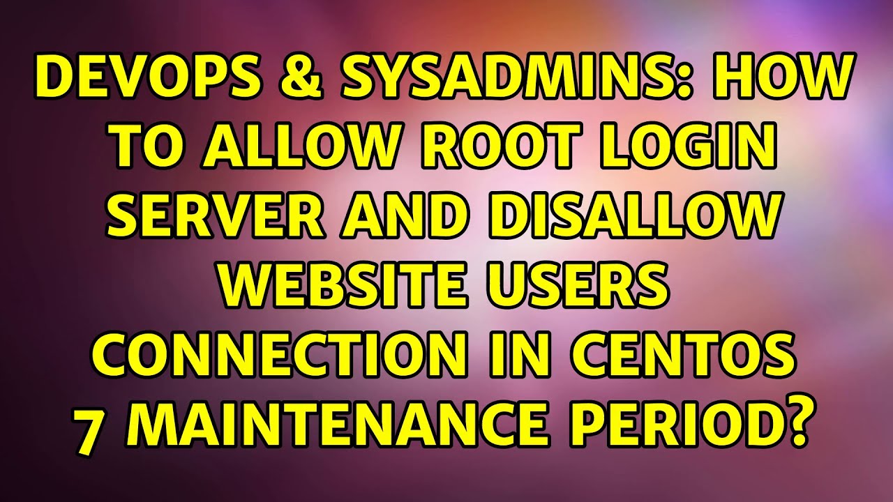 Centos Allow Root Login Console