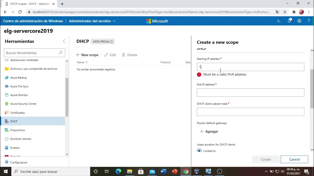 Удалить роль dhcp на windows server 2019