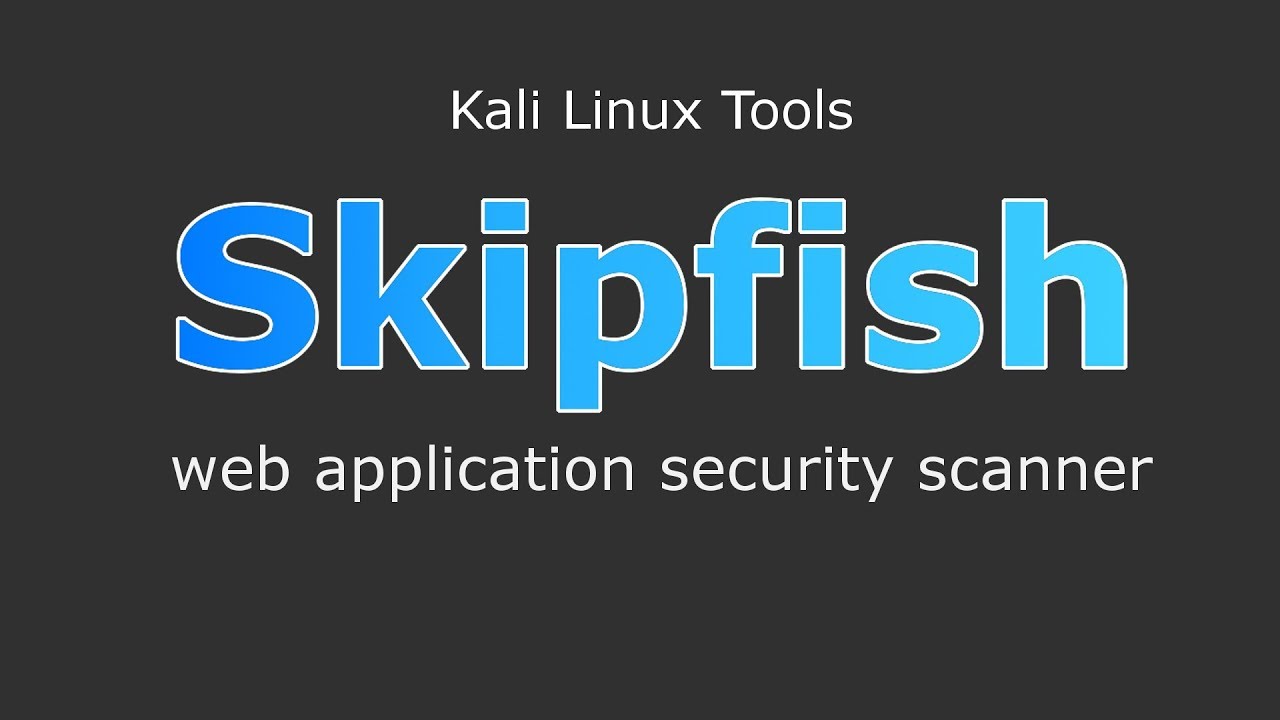 Skipfish kali linux как пользоваться