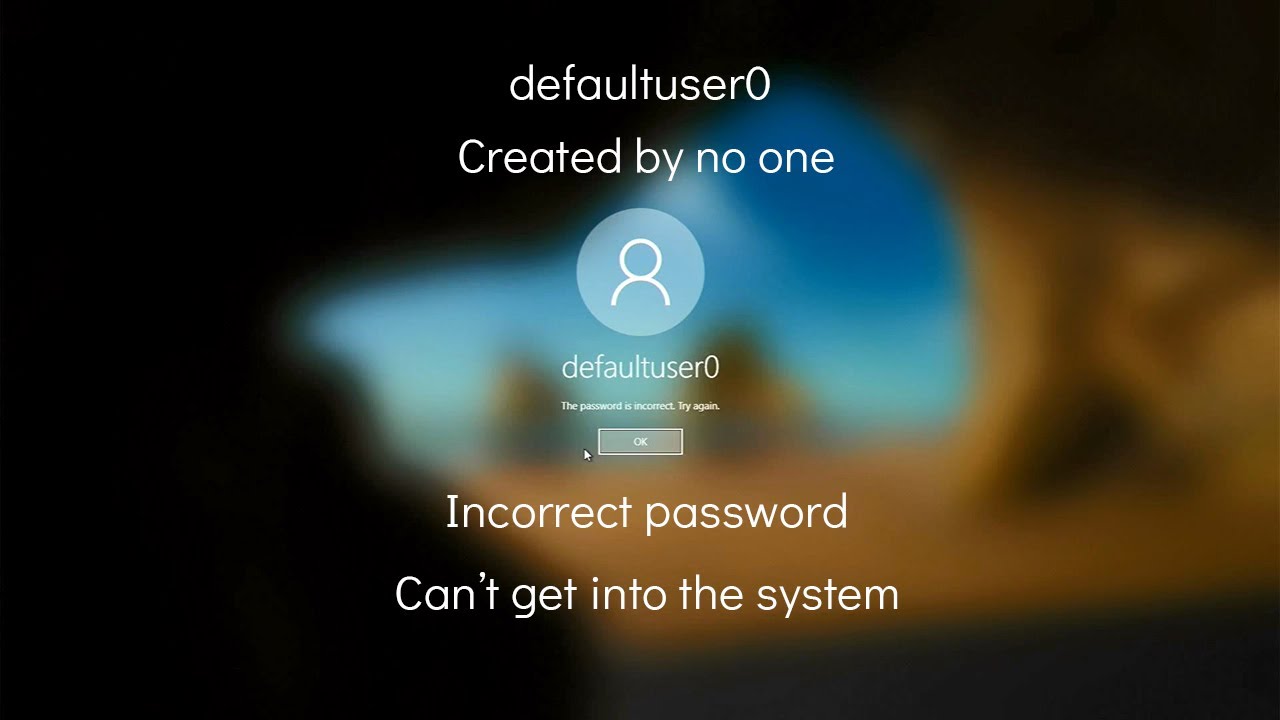 Defaultuser0 windows 10 что это