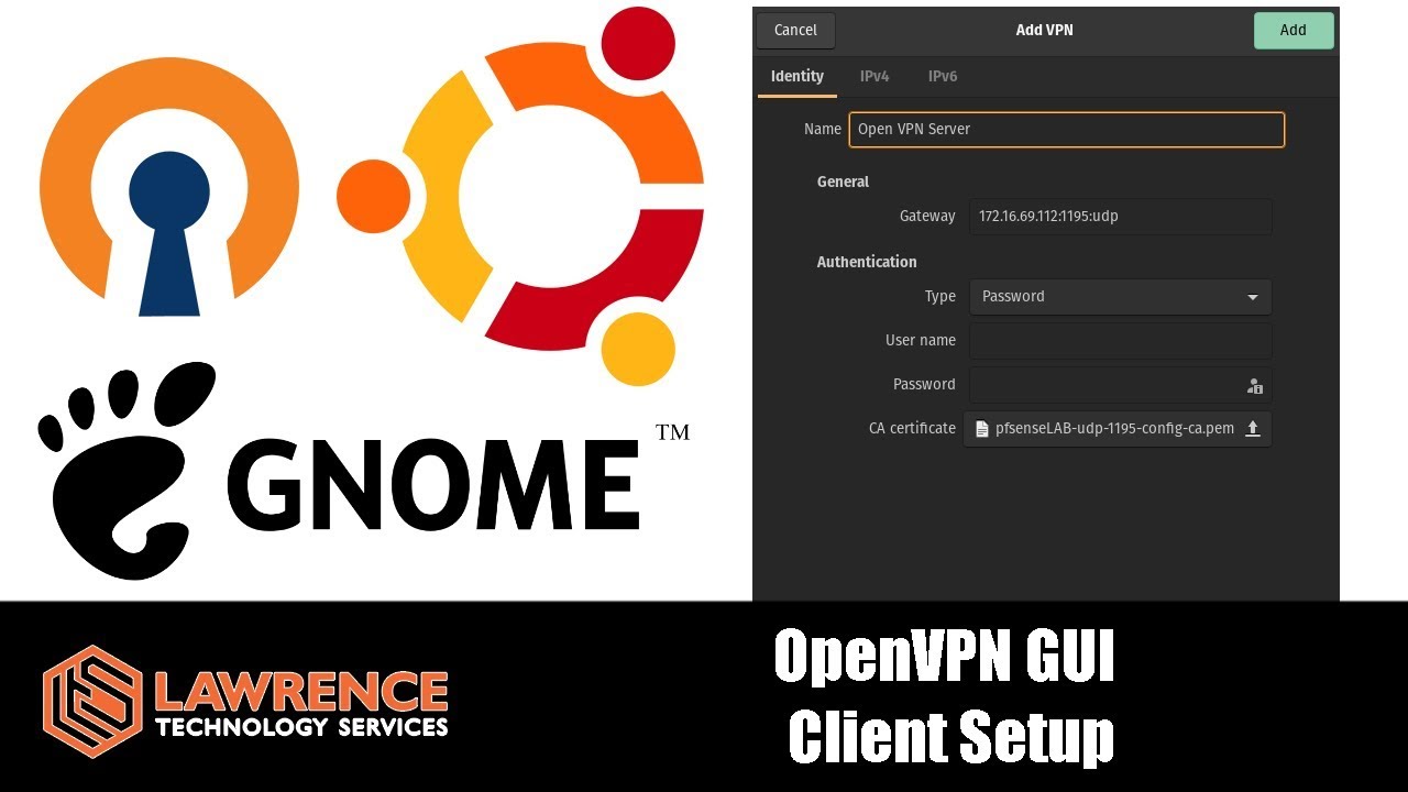 Ubuntu / POP_OS OpenVPN GUI Client Setup With Gnome – BENISNOUS