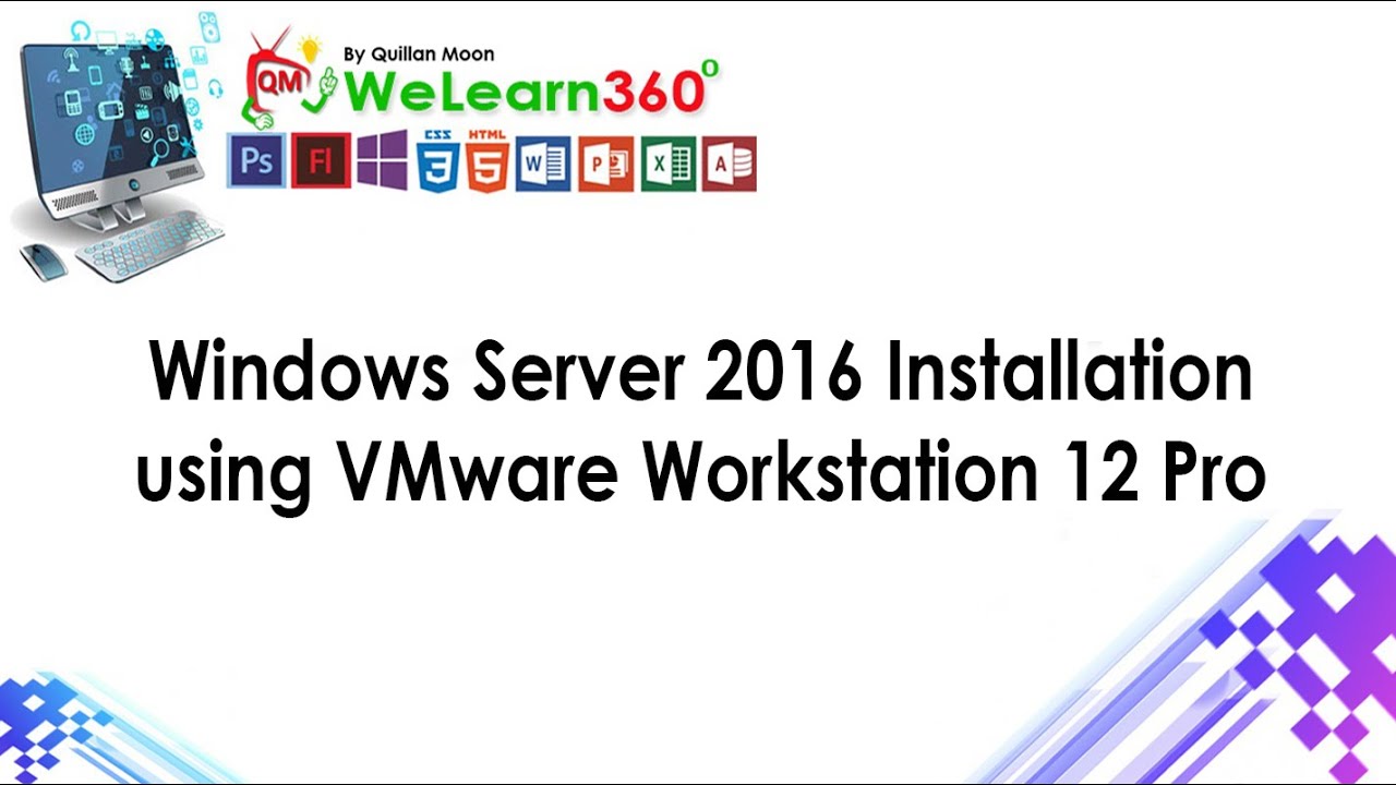 Как установить windows server 2016 на vmware