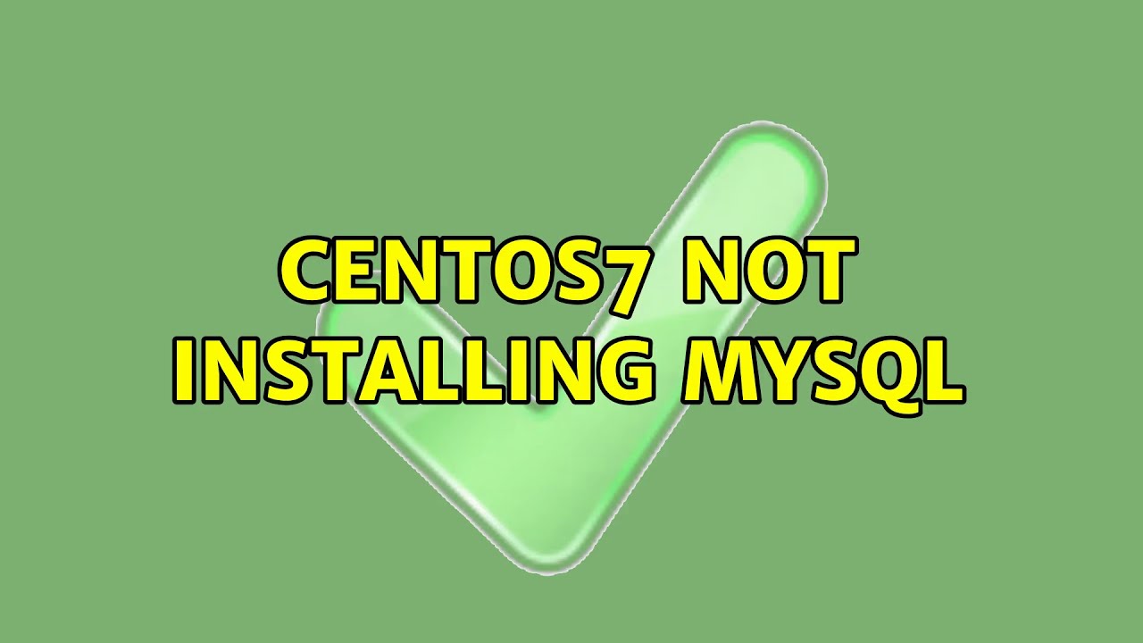 Не запускается mysql centos 7