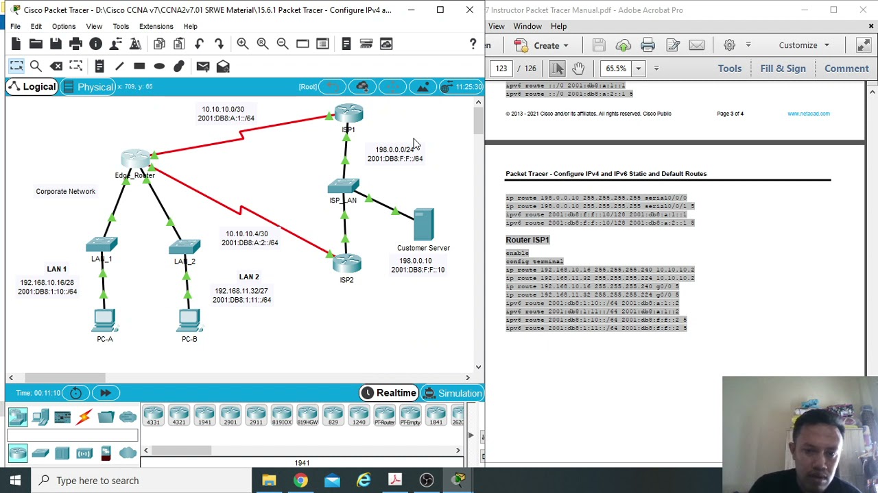 15 6 1 Configure Ipv4 And Ipv6 Static And Default Route