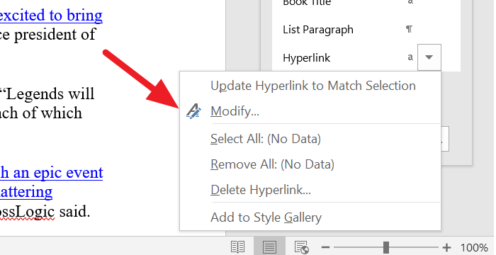 mailbird remove hyperlink underline