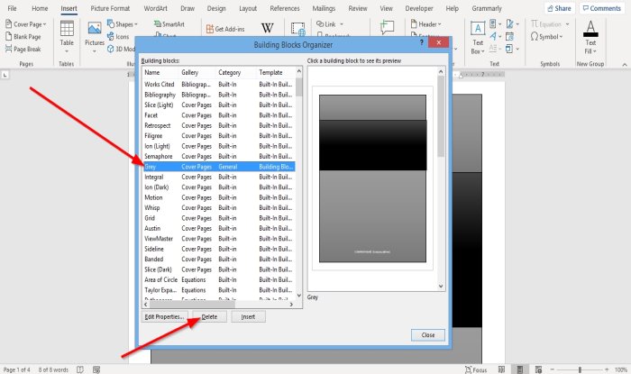 How To Insert A Custom Cover Page In Microsoft Word