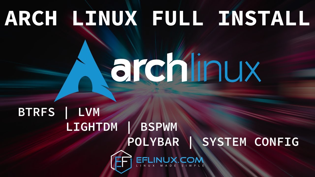 Arch linux install medium with speech что это