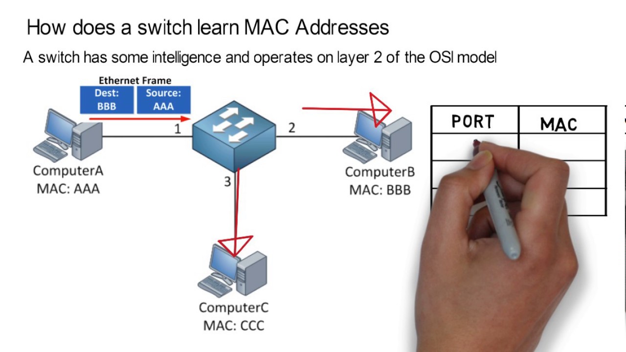 Ccnpsw11 How Does A Switch Learn Mac Addresses Benisnous
