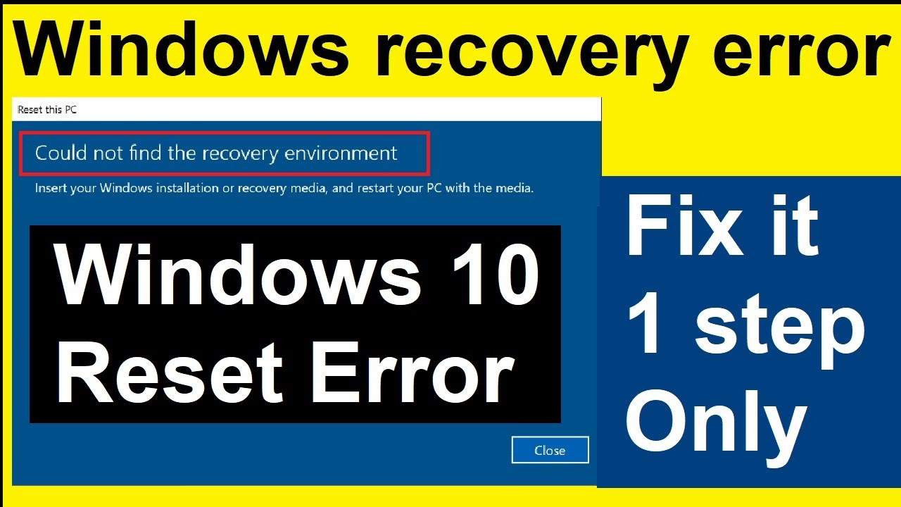 Windows recovery environment что это