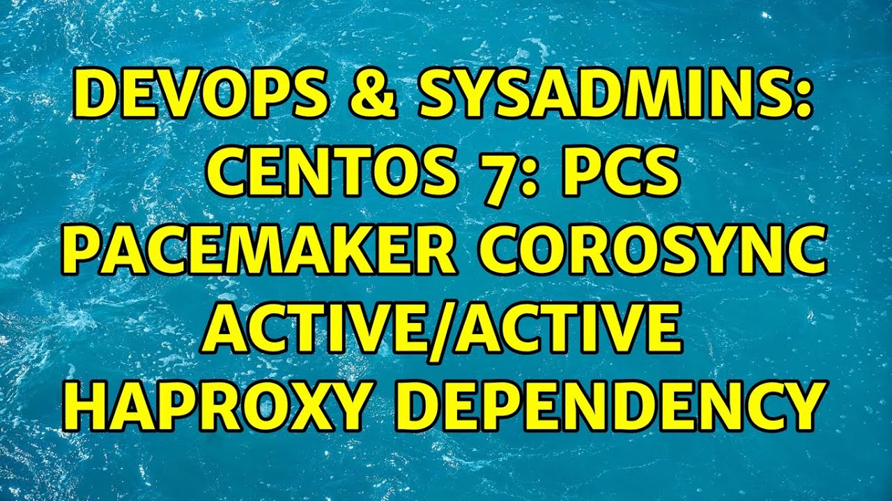 Настройка haproxy centos 7