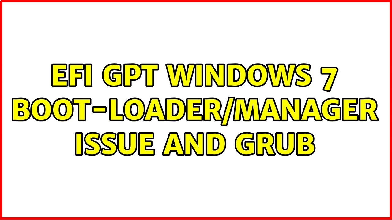gpt windows 7 loader