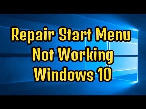 How To Repair Start Menu Not Working In Windows 10 | Simple Steps