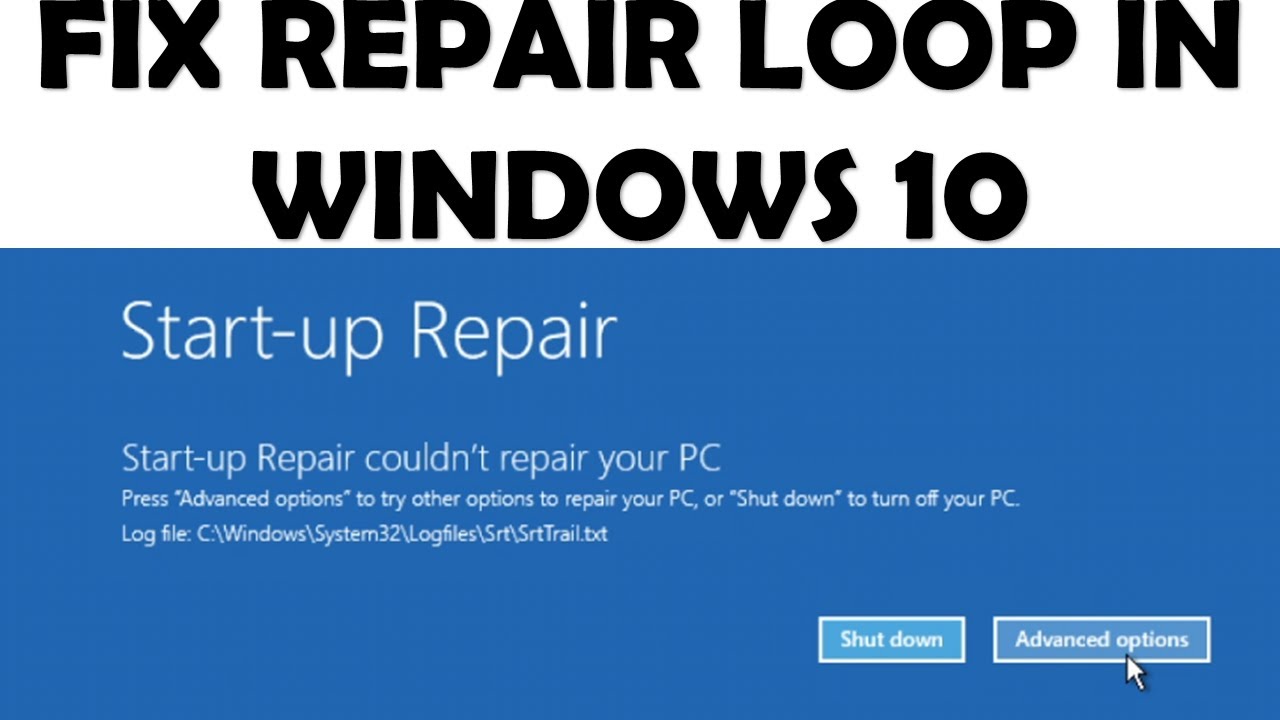 How to Fix Windows 10 Repair Loop in 1 MINUTE - 2020