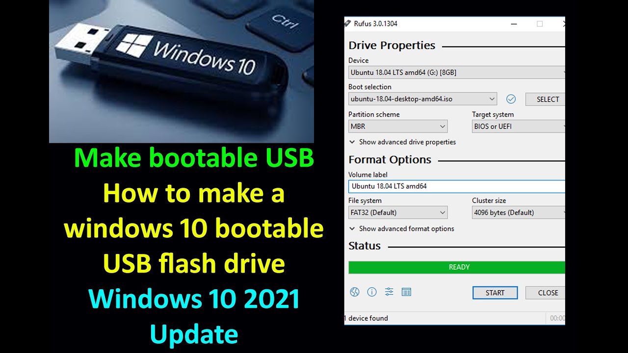 Make Bootable Usb How To Make A Windows 10 Bootable Usb Flash Drive