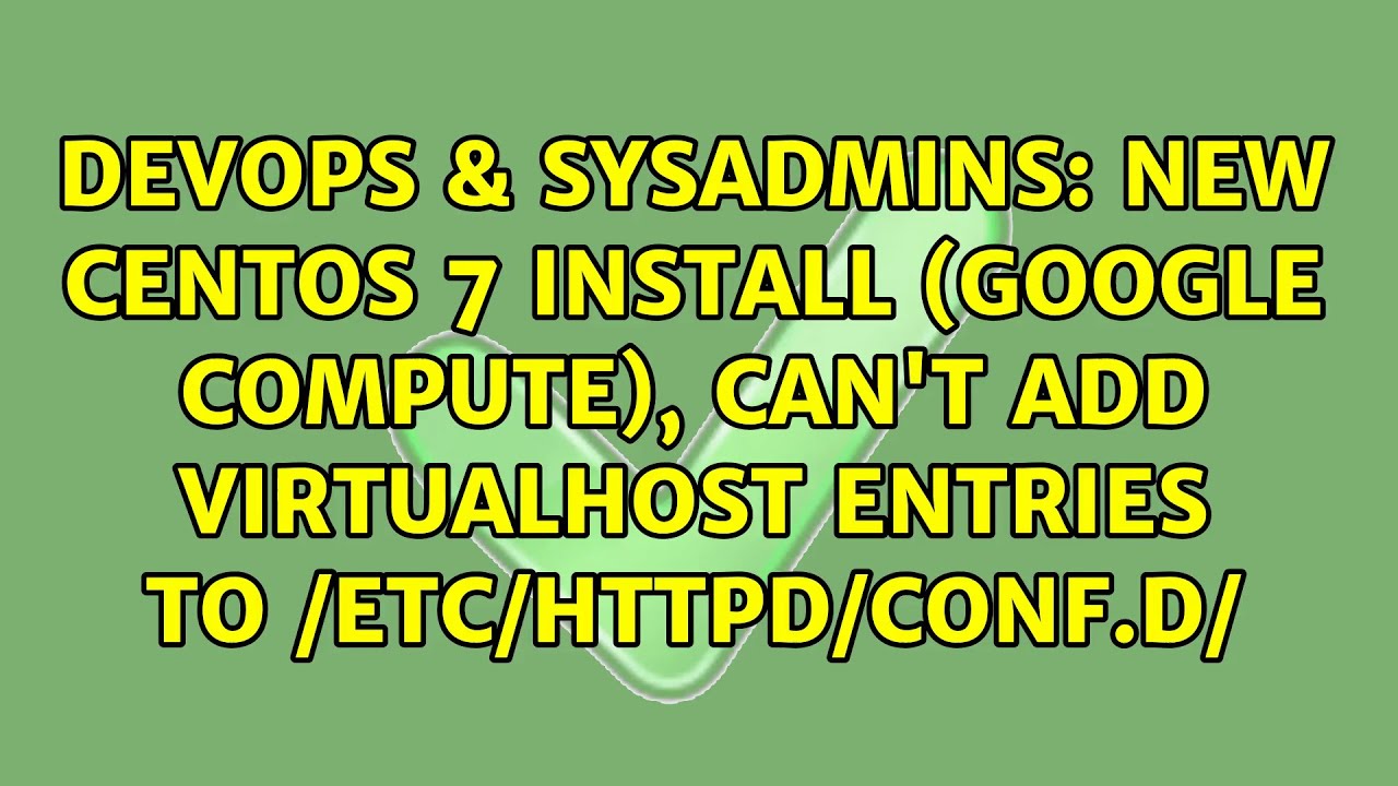 Не стартует httpd в centos 7