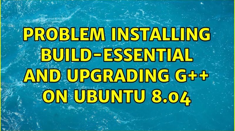 Невозможно найти пакет build essential ubuntu