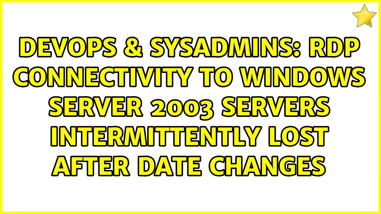 Windows server 2003 rdp не подключается